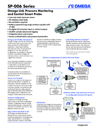 Thumbnail of document Data Sheet - SP-006-1-C-100G Smart Pressure Probe